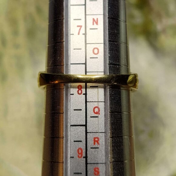 Bella Luce 3.04CTW White Diamond SIMULANT Eterno gold-tone Size 8 - Picture 7 of 8